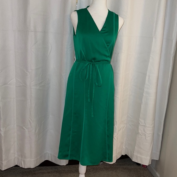Banana Republic Dresses Banana Republic Xs Petite Green Wrap Dress Poshmark